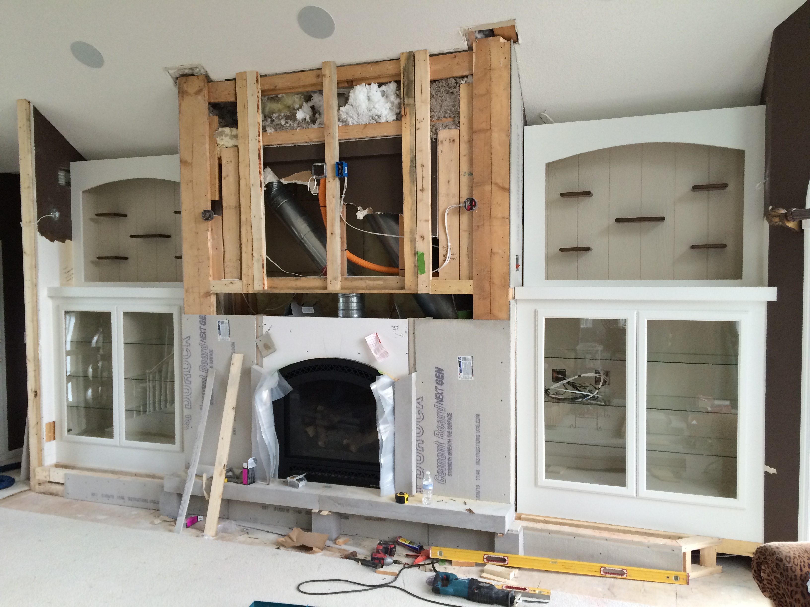 Valley Custom Cabinets Fireplace Surround