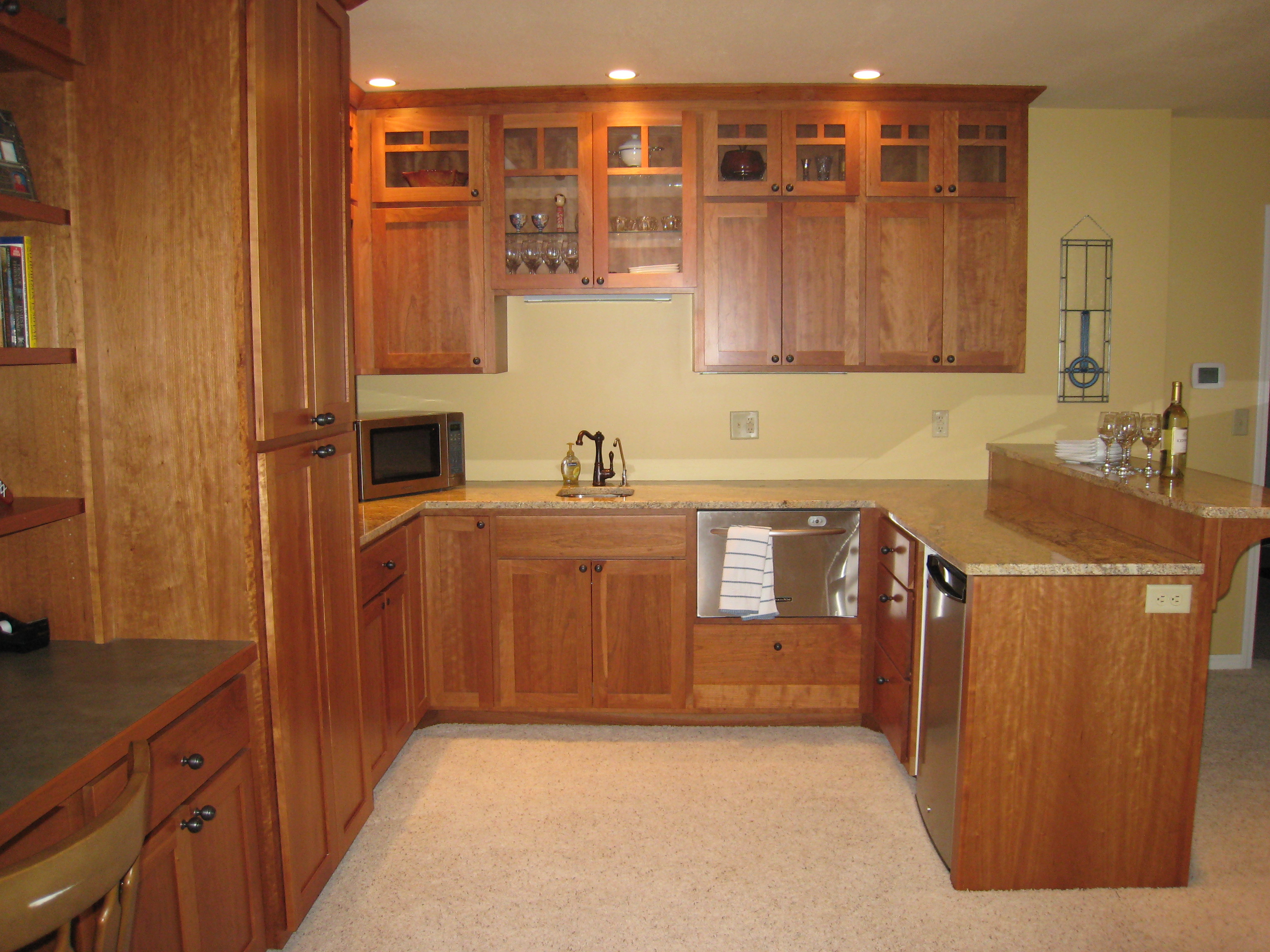 Wet bar cabinet depth