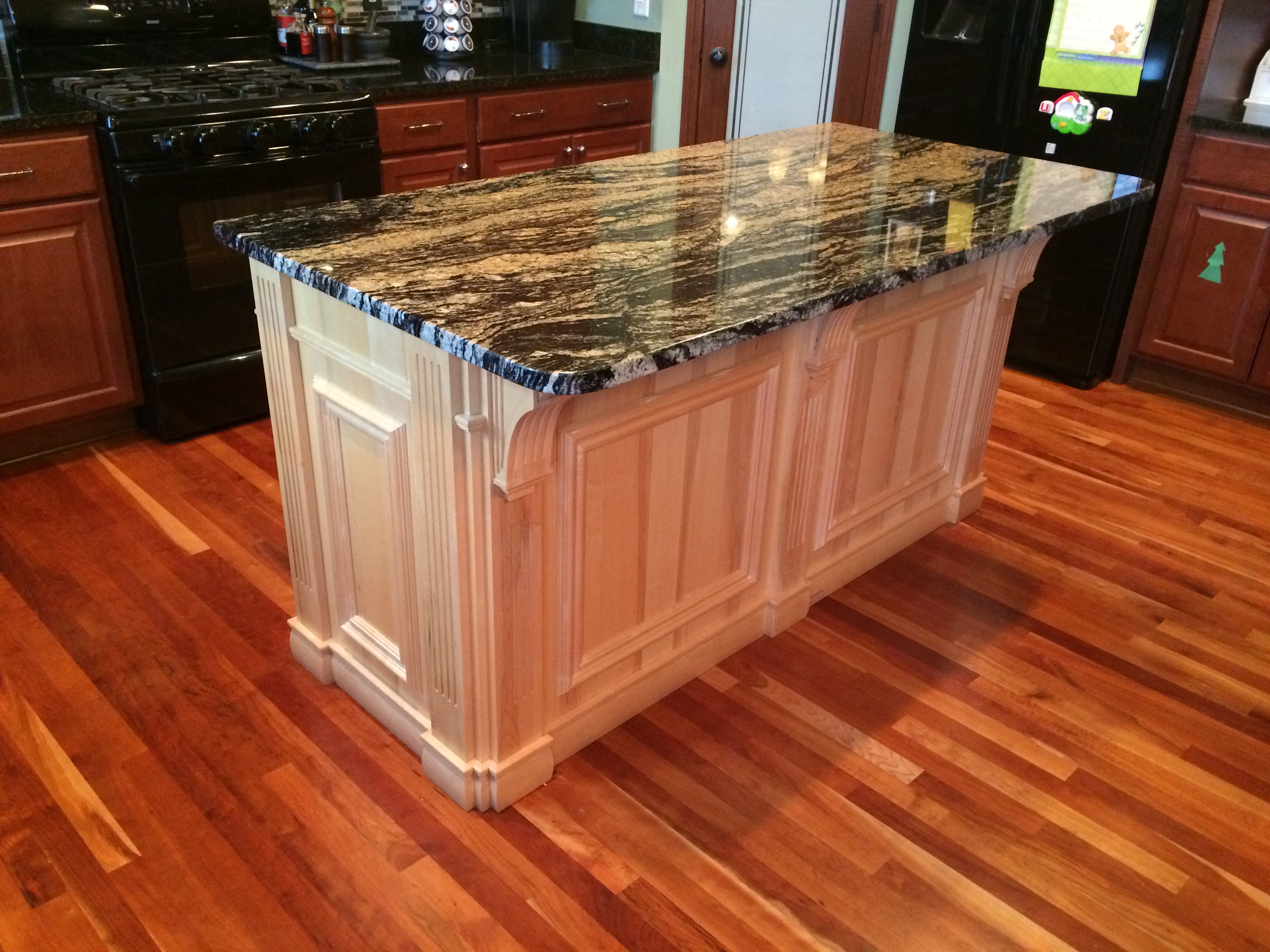 Valley Custom Cabinets Custom Built Natural Hard Maple Island