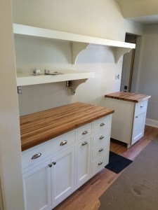 Kitchen Remodel St Paul MN Kitchen Cabinets Floating Shelves Butcher Block Countertops Painted Cabinetry