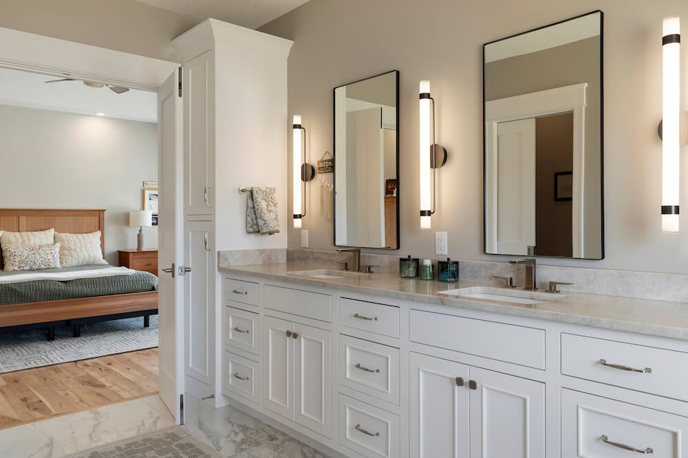 Bathroom Custom Valley Cabinets