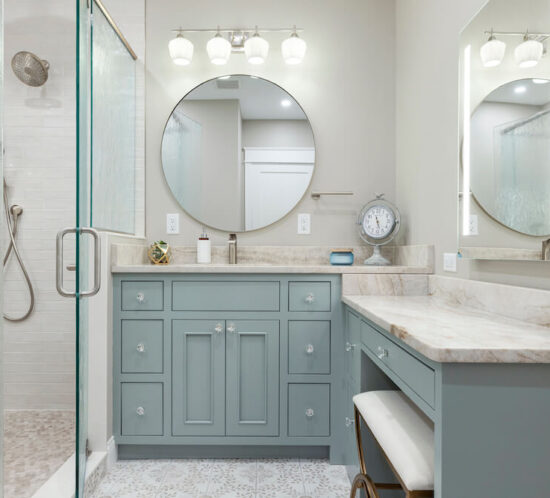 Bathroom Custom Valley Cabinets